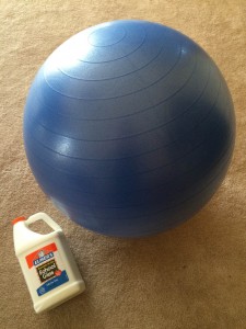 Yoga ball and glue for the body