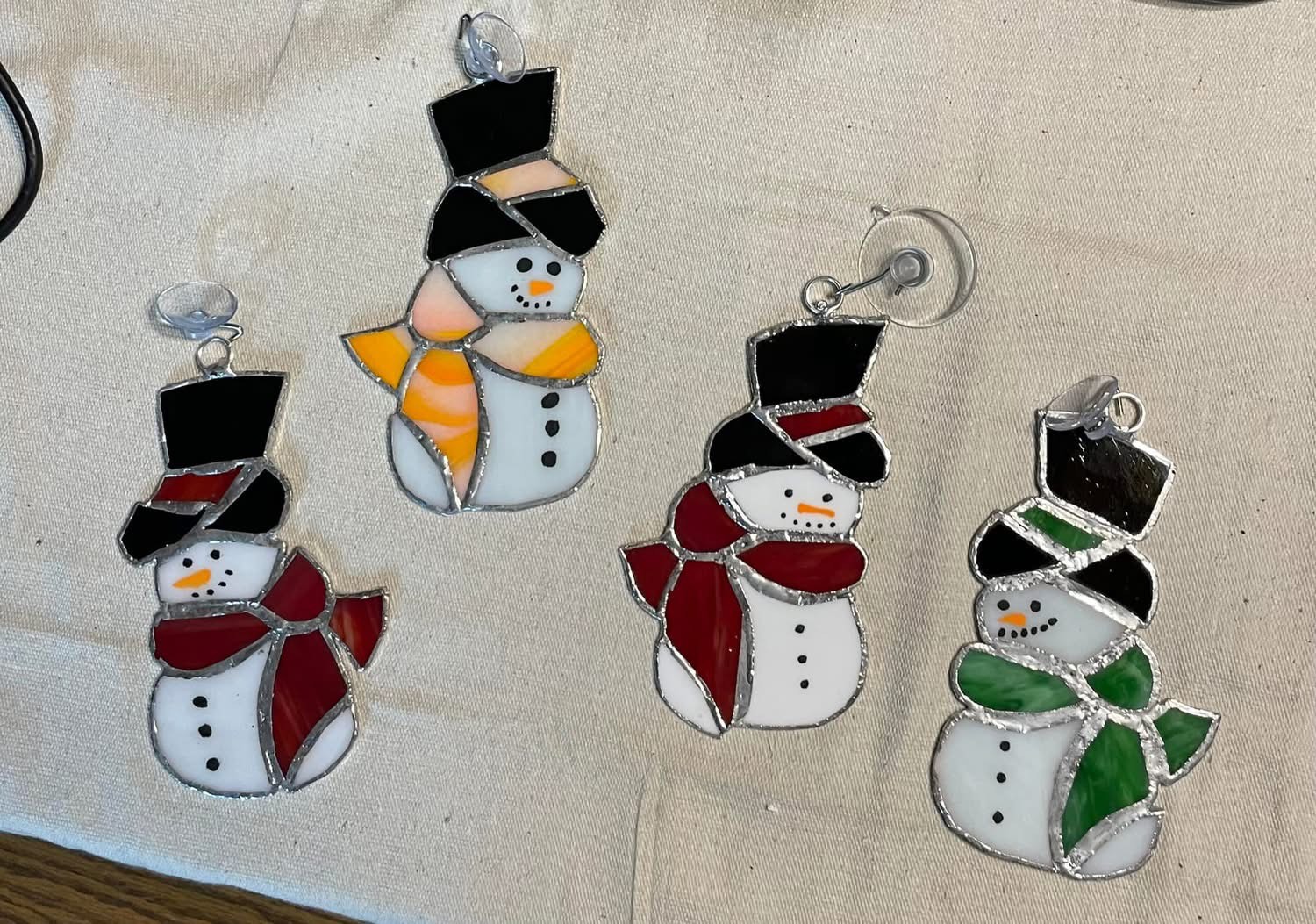 Stained Glass Snowmen workshop